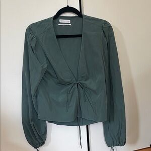 Urban Outfitters Sage Green Blouse